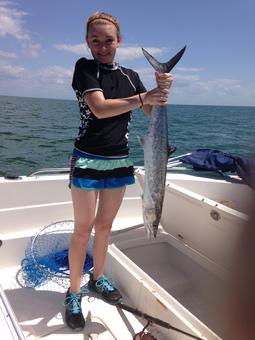 Sophie fishing in the Gulf of Mexico